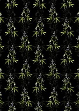 Floral Chaste Tree Pattern