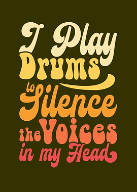 Funny Drumming Quote Retro
