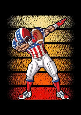 Dabbing American Football