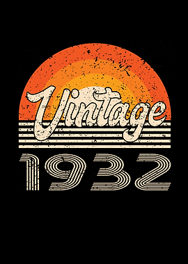Vintage 1932 Birthday