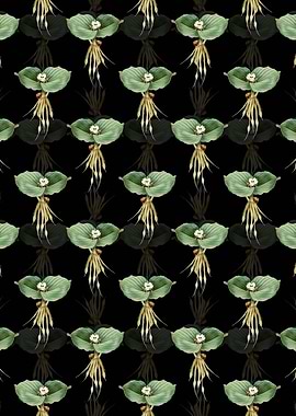 Floral Sand Ginger Pattern