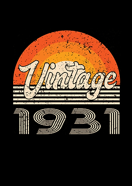 Vintage 1931 Birthday