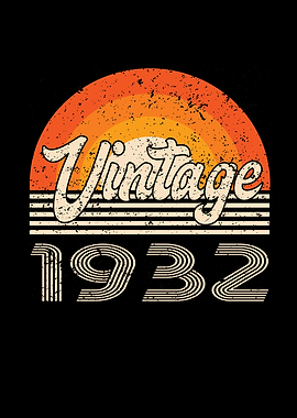 Vintage 1932 Birthday