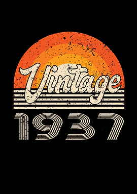 Vintage 1937 Birthday