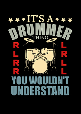 Funny Drummer Thing Drums