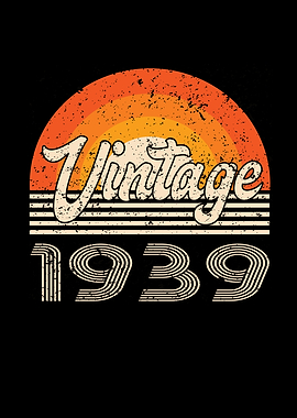 Vintage 1939 Birthday