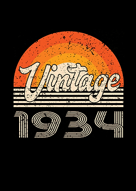 Vintage 1934 Birthday