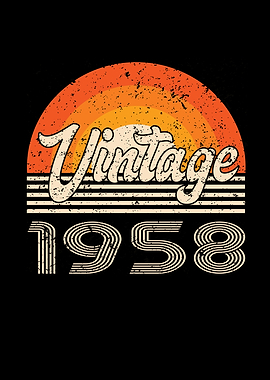 Vintage 1958 Birthday