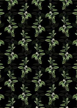 Floral Tea Tree Pattern