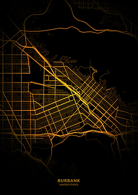 Burbank City Map