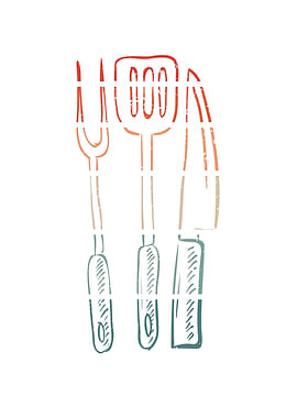 Vintage white cooking tool