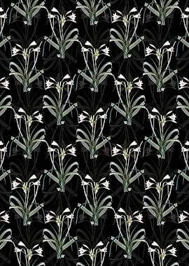 Floral Malgas Lily Pattern