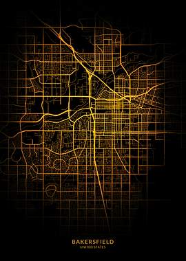 Bakersfield City Map