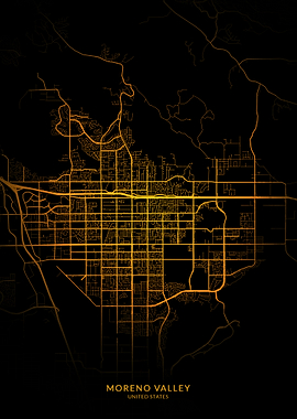 Moreno Valley City Map Gol