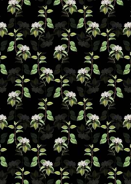 Floral Black Haw Pattern