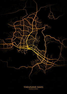 Thousand Oaks City Map Gol