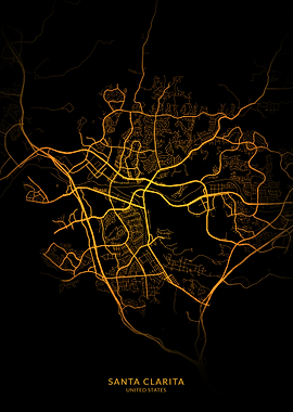 Salinas City Map Gold