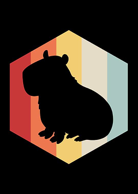 Silhouette Capybara