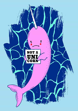 Cute looking narwhal