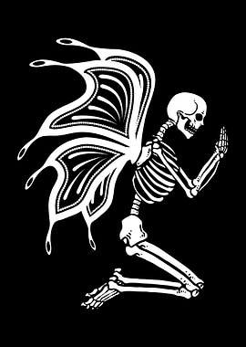 Praying Butterfly Skeleton