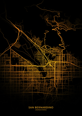 San Bernardino City Map Go