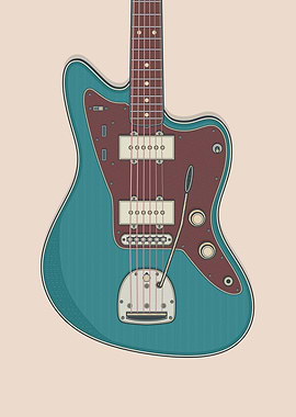 Ocean Turquoise JM Guitar