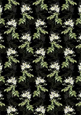 Floral Musk Rose Pattern