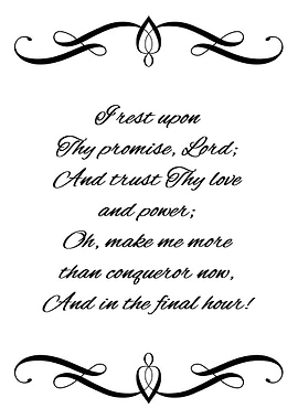 Rest on the Promise of God