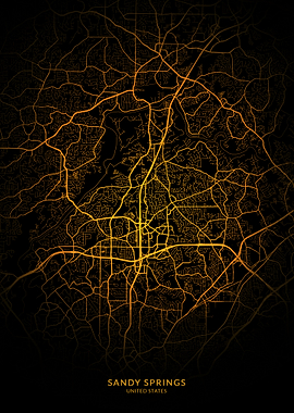 Sandy Springs City Map