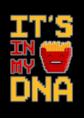 DNA Pixel Art French Fries
