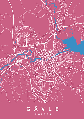 GAVLE Map SWEDEN