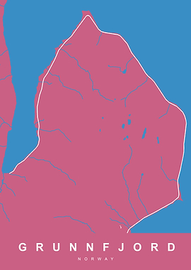 GRUNNFJORD Map NORWAY