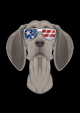 Weimaraner USA Sunglasses