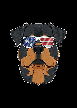 Rottweiler USA Sunglasses
