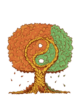 Ying yang tree of life