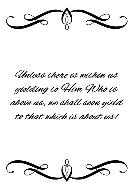 Yield to the Heavenly Will