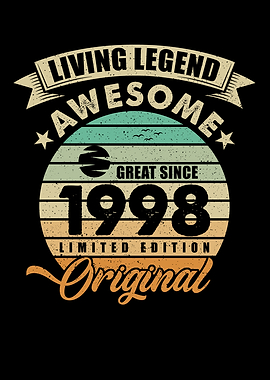 Vintaga 1998 Birthday