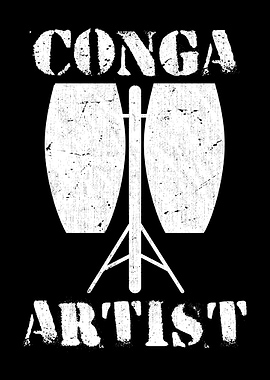 Conga Drum Player Afro