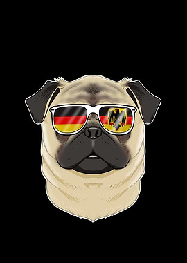 Pug Germany Sunglasses