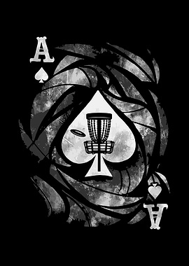 Disc Golf Aces Poker Card