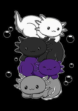 Demisexual Flag Axolotl