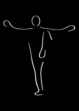 Tai Chi Line Art Minimal
