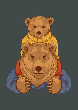 Papa Bear Father und Son