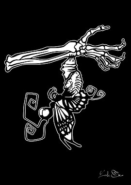 Creepy butterfly cocoon