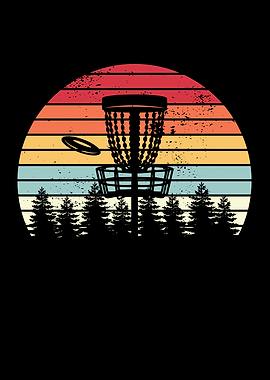 Disc Golf Retro Distressed