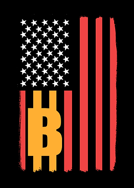 Bitcoin American Flag