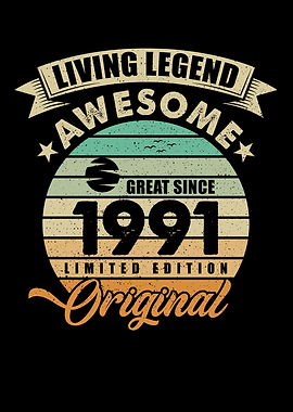 Vintaga 1991 Birthday