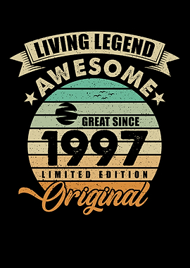 Vintaga 1997 Birthday