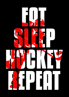 Addicted Ice Hockey Player