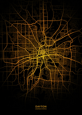 Dayton USA City Map